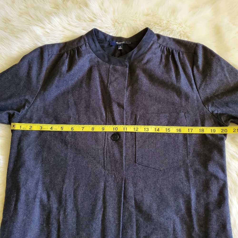 Madewell Latitude Shirtdress in Charcoal Gray Size M EUC - Picture 12 of 14